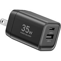 Amazon | [山善] USB Type-C Type-A 充電器 35W PD対応 2ポート GaN